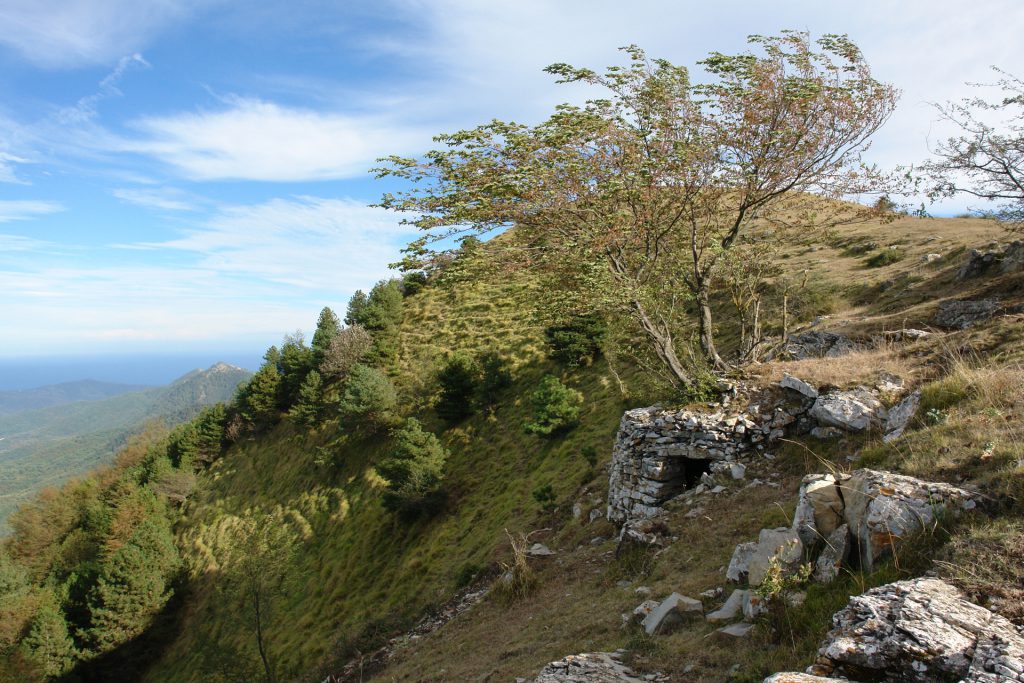 Schutzhütte, Pizzo d'Evigno, Ligurien