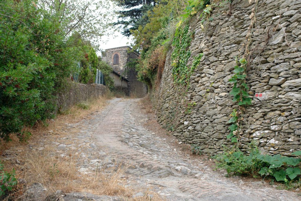 Startpunkt der Wanderung entlang der Via Iulia Augusta