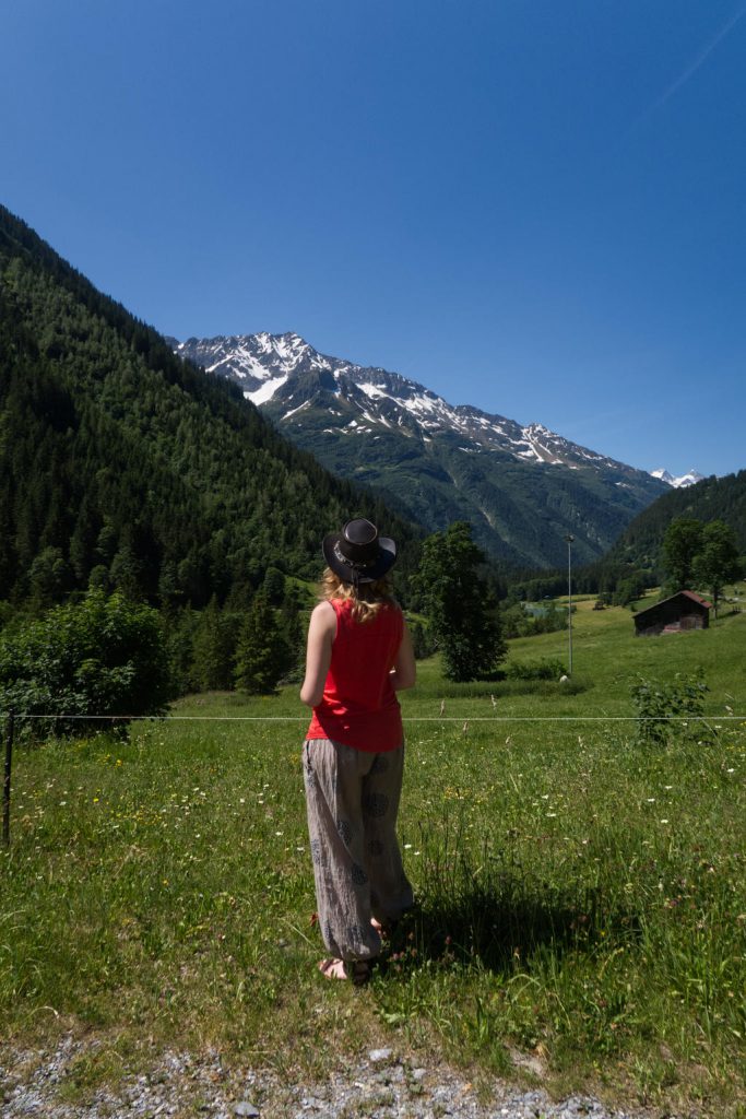 Blick zurück Richtung Westen