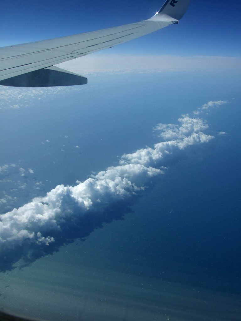 Flug über den Ärmelkanal