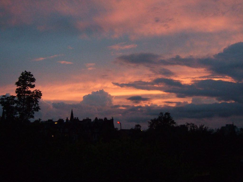 Edinburgh bei Sonnenuntergang