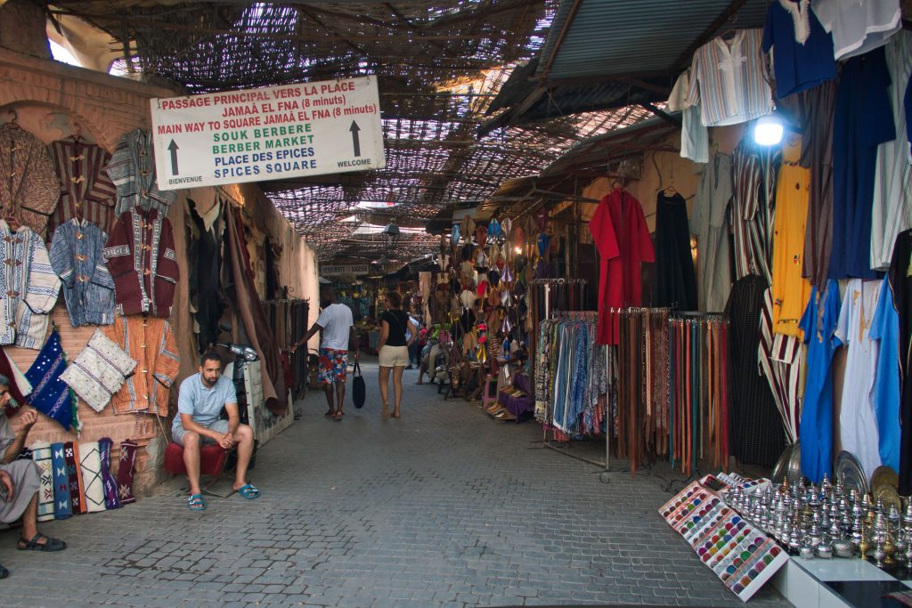 Eingang zu den Souks in Marrakesch