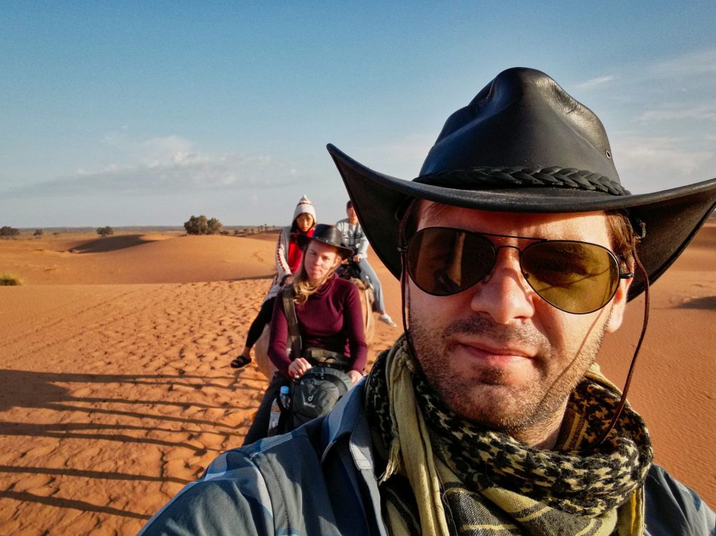 Abschied vom Wüstencamp in Merzouga