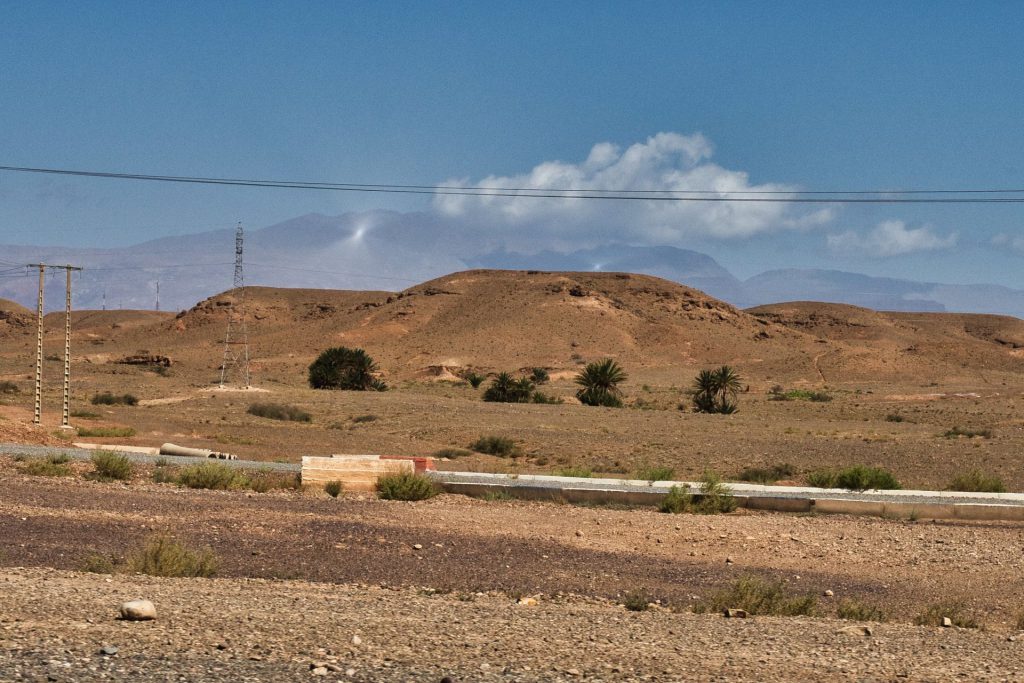 Ouarzazate Solarkraftwerk-Reflexionen