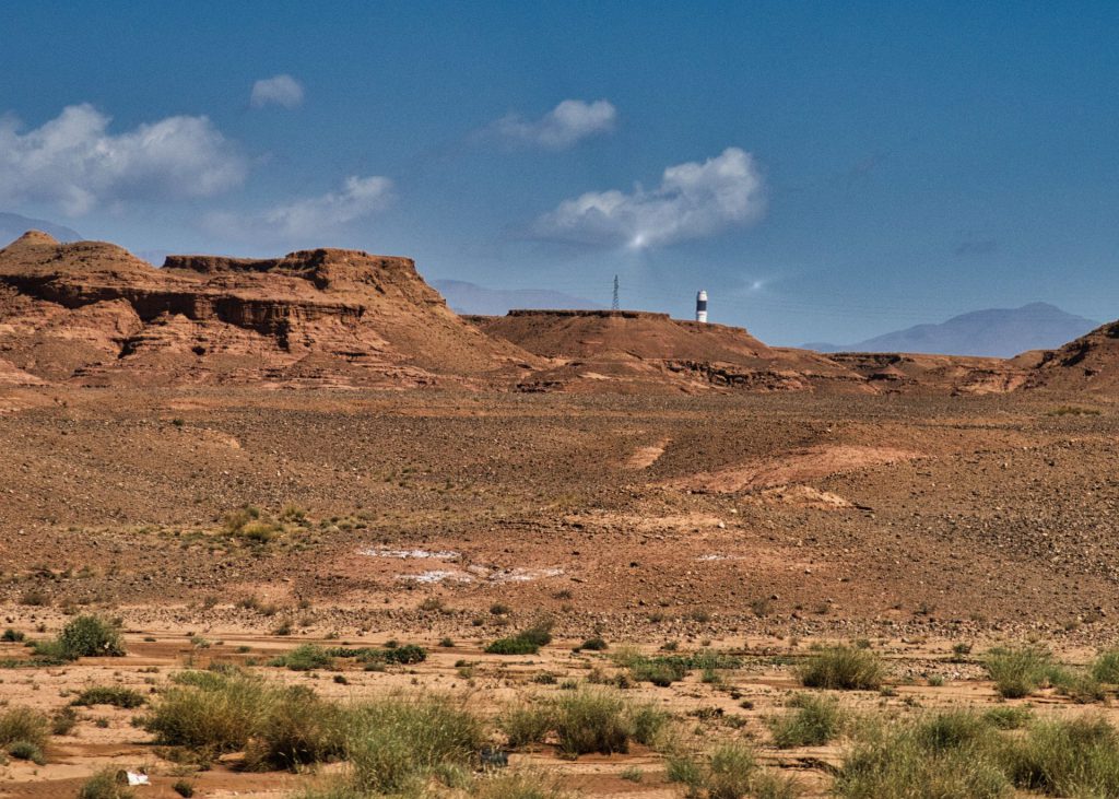 Ouarzazate Solarkraftwerk-Reflexionen