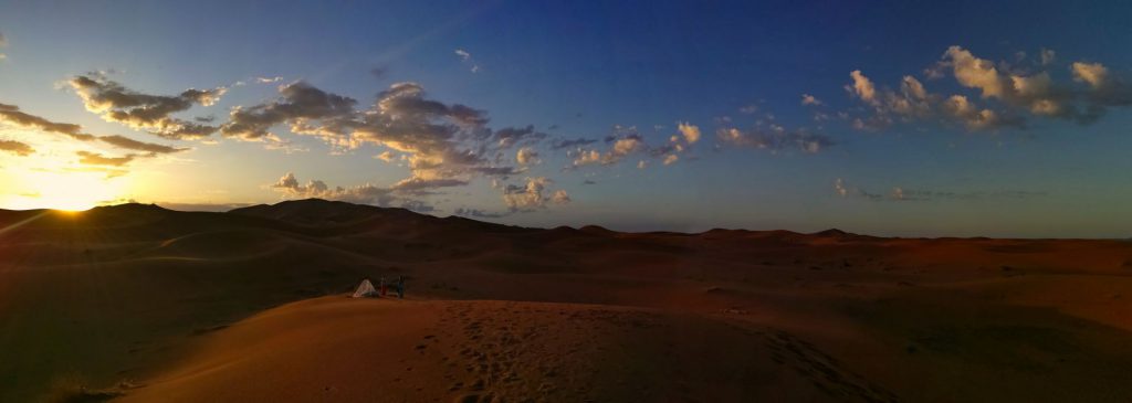 Sonnengang in Erg Chebbi