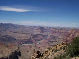 Erster Blick in den Grand Canyon Grand Canyon