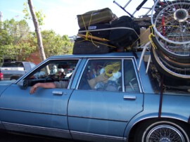 Andere Art von Wohnmobil... Obdachloser in San Francisco