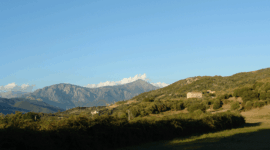Sonnenuntergang am Campingplatz Ausblick vom Campingplatz U Sommalu