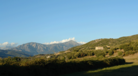 Sonnenuntergang am Campingplatz Ausblick vom Campingplatz U Sommalu