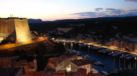 Bonifacio bei Sonnenuntergang Sonnenuntergang Bonifacio