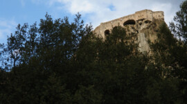 Zitadelle von Corte vom Campingplatz aus Zitadelle von Corte