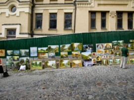 Straßengalerie in Kiew Straßengalerie in Kiew